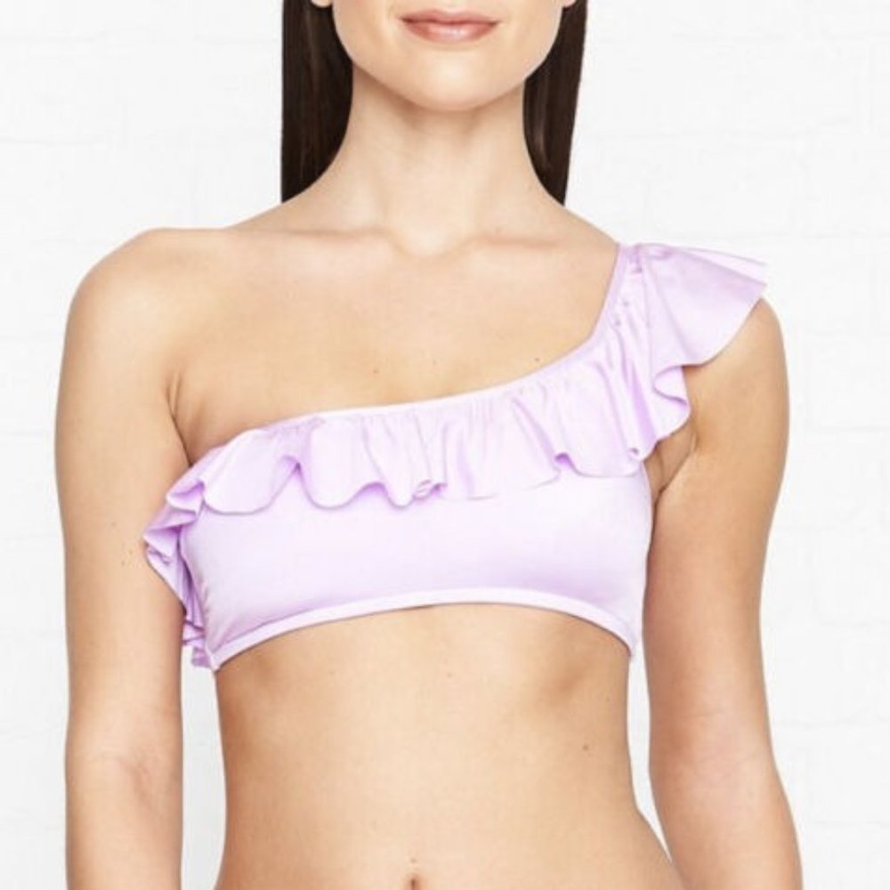 NWT Seafolly Shine On in Lilac One Shoulder Bikini Top